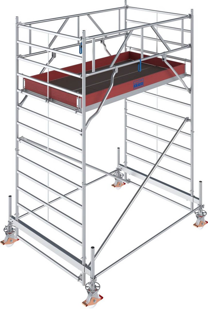 ALUMINJASTI ODER KRAUSE STABILO PODEST 2.5X1.5M S500 DELOVNA VIŠINA 7.40 M