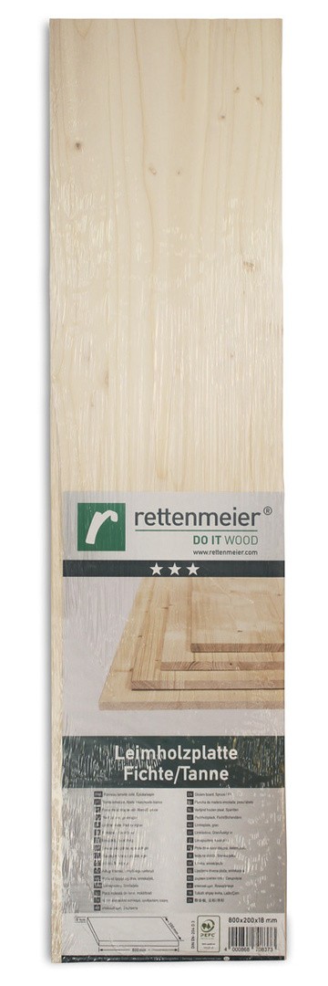 MASIVNA LEPLJENA PLOŠČA SMREKA 1000X500X18 MM STANDARD