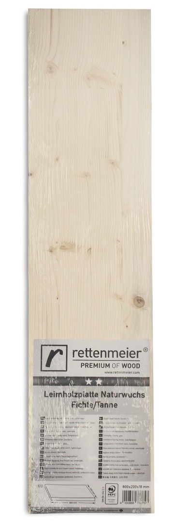 MASIVNA LEPLJENA PLOŠČA SMREKA 2000X200X18 MM NATUR