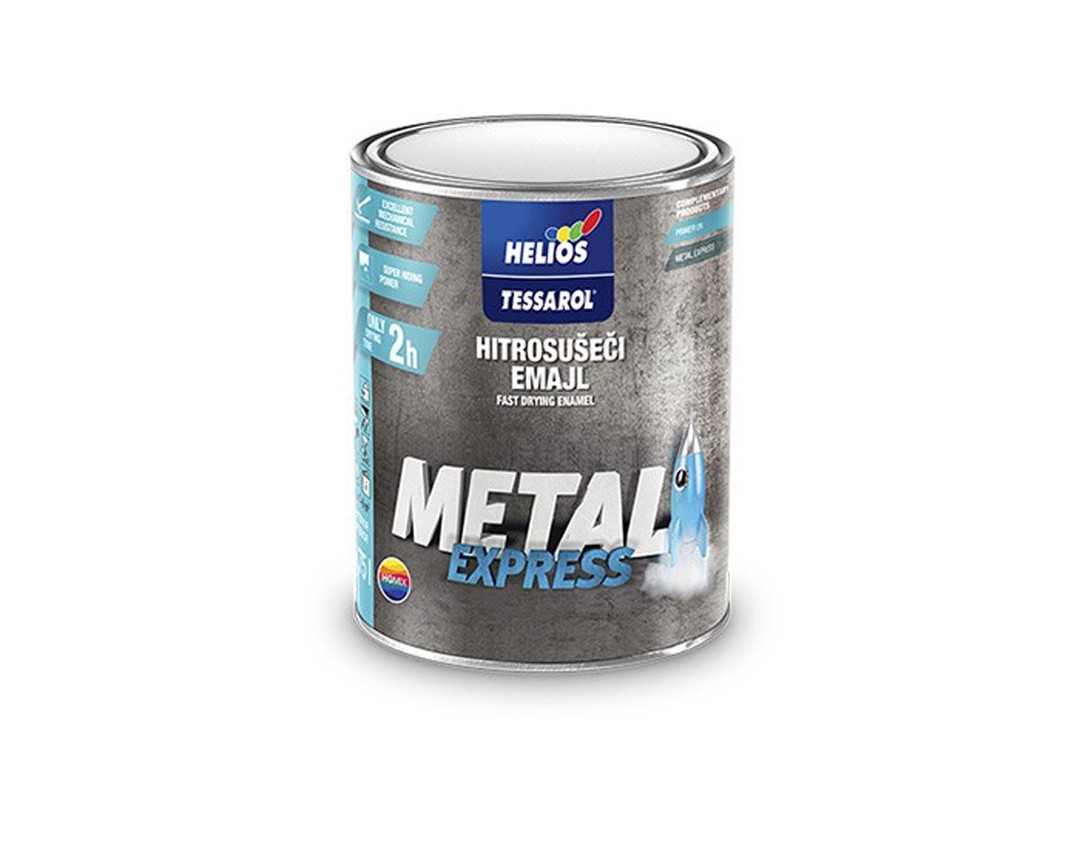 POKRIVNI PREMAZ HELIOS TESSAROL METAL EXPRES RAL 7016 0.75 L ANTRACIT SIVA