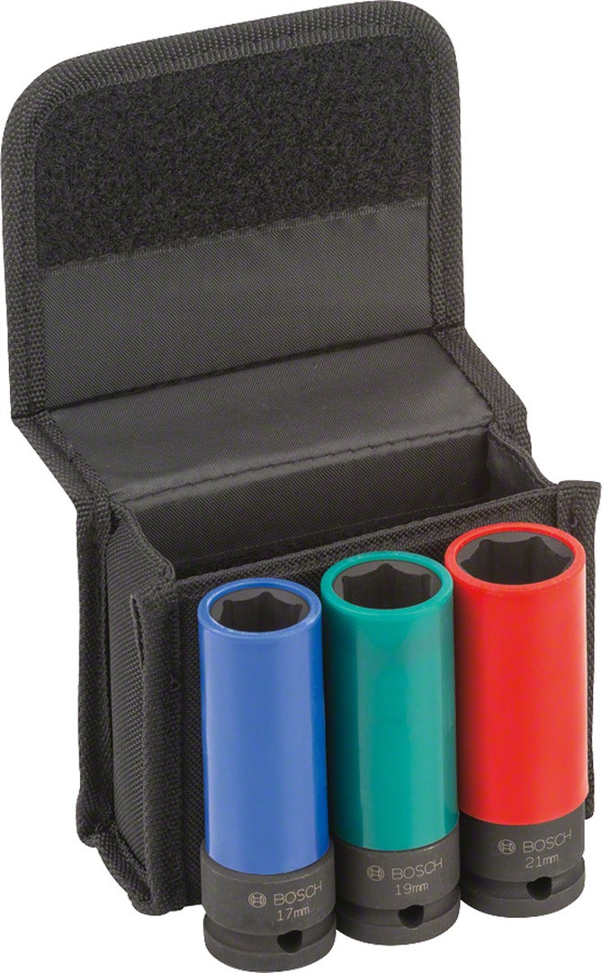 IMPACT KLJUČ 12,7MM BOSCH 3-DELNI KOMPLET 17/19/21 MM