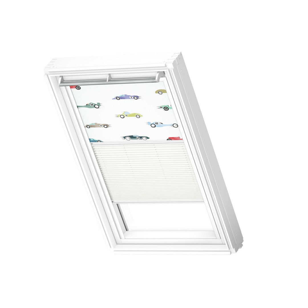 SENČILO ZA STREŠNO OKNO VELUX DFD SK06 4654S AVTOMOBILČKI/BELA