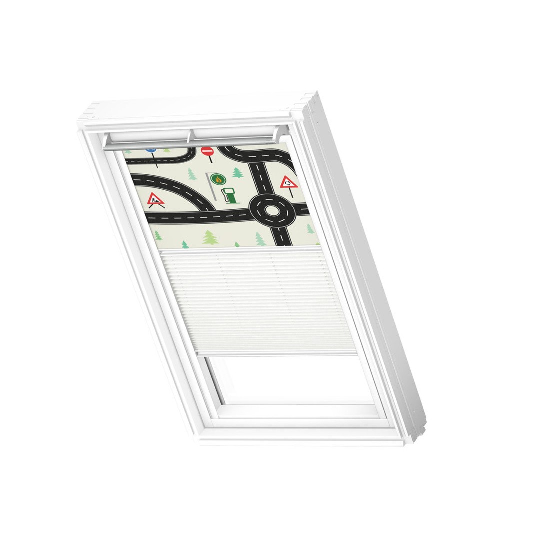 SENČILO ZA STREŠNO OKNO VELUX DFD SK08 4655S CESTE/BELA
