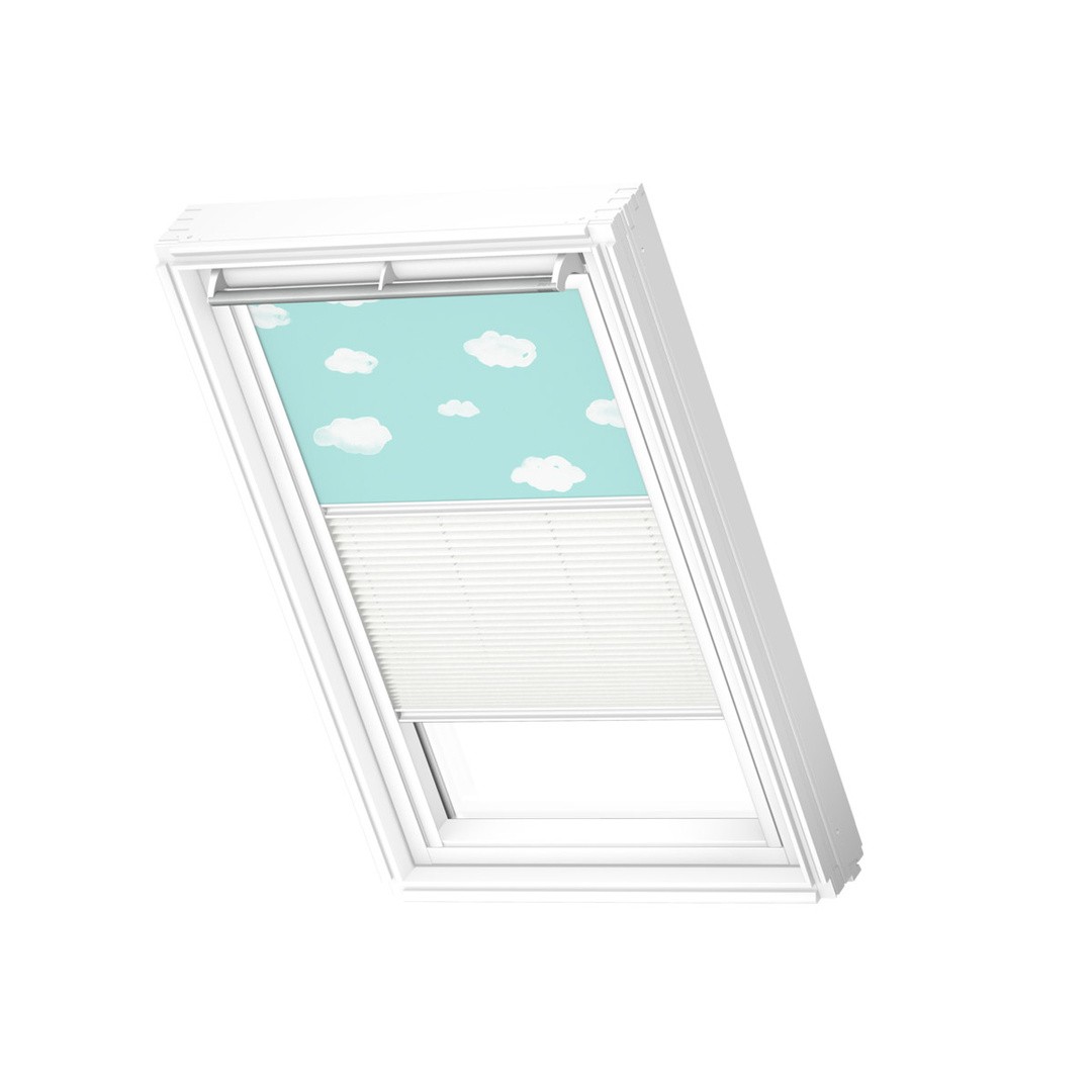 SENČILO ZA STREŠNO OKNO VELUX DFD SK08 4660S MODRA Z OBLAČKI/BELA