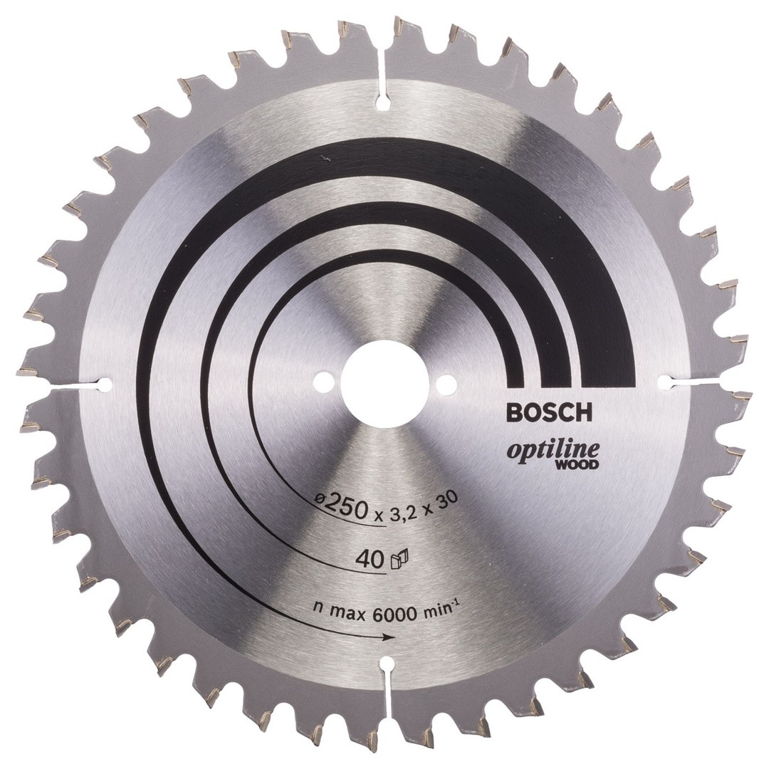 LIST ŽAGE ZA LES WIDIA BOSCH 250X30X3.2 ZOB 40