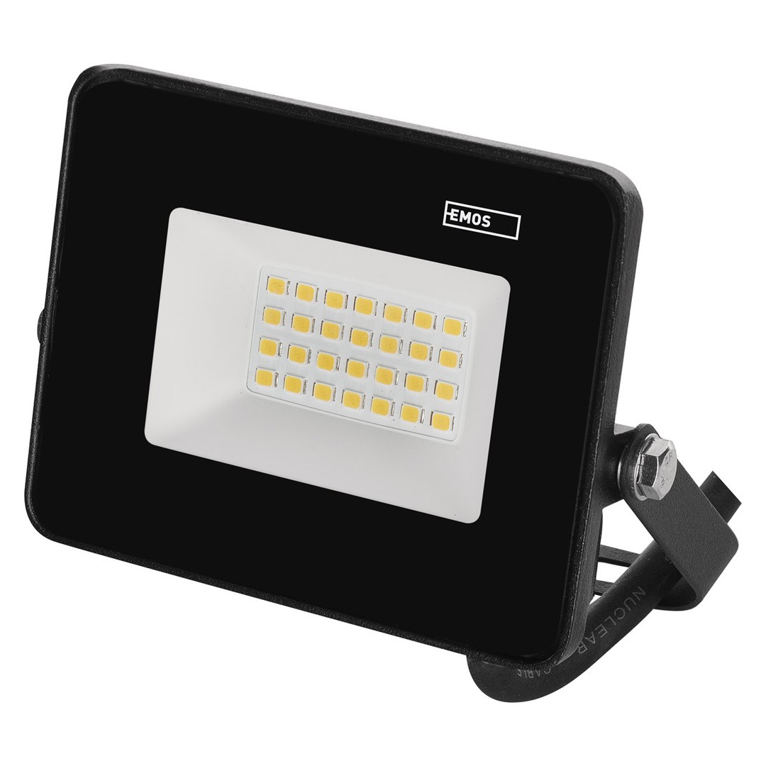 LED ZUNANJI REFLEKTOR EMOS 20.5W SIMPO, NW ČRNI