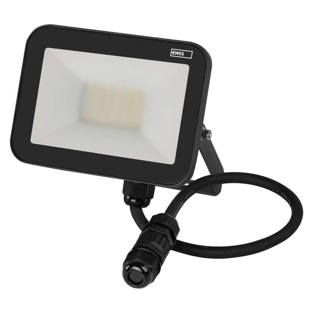 LED ZUNANJI REFLEKTOR EMOS 20W INOVO, NW PROFI, ČRNI