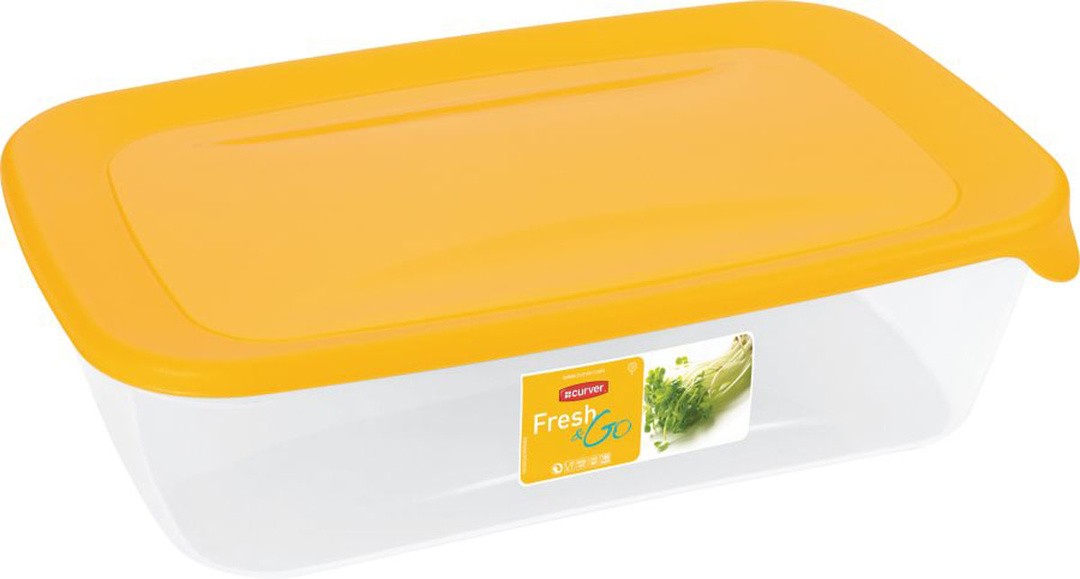 POSODA ZA SHRANJEVANJE CURVER FRESH&GO 2L TRANSPARENT RUMENA