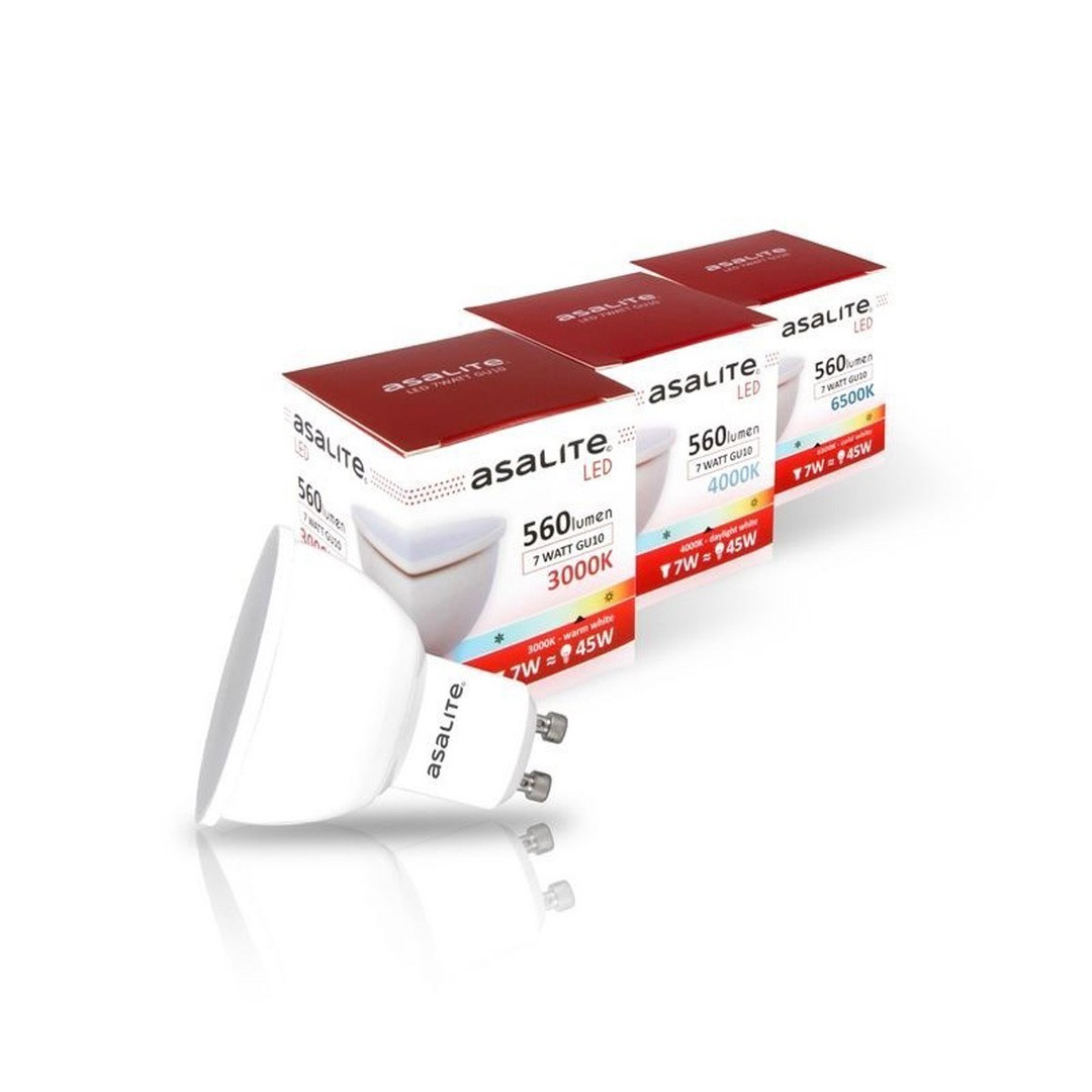 ASALITE LED SIJALKA GU10 7W 4000K 560LM