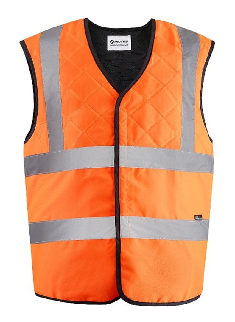 DELOVNI TELOVNIK INUTEQ ODSEVNI HLADILNI TELOVNIK ORANŽNA - XL