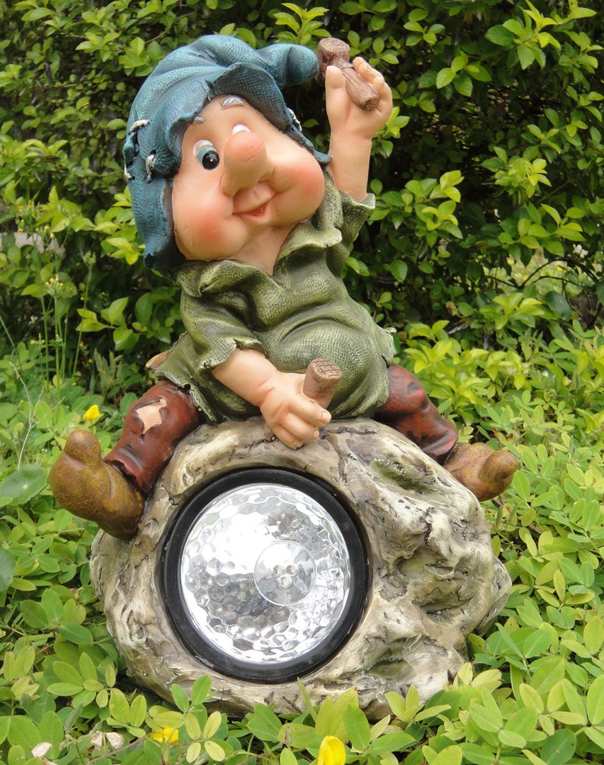 FIGURA, OKRASNA PALČEK NA LUČKI - KAMNAR VIŠ 16 CM