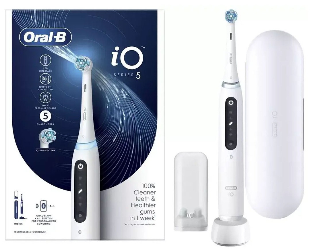 ELEKTRIČNA ZOBNA ŠČETKA ORALB IO5 BELA