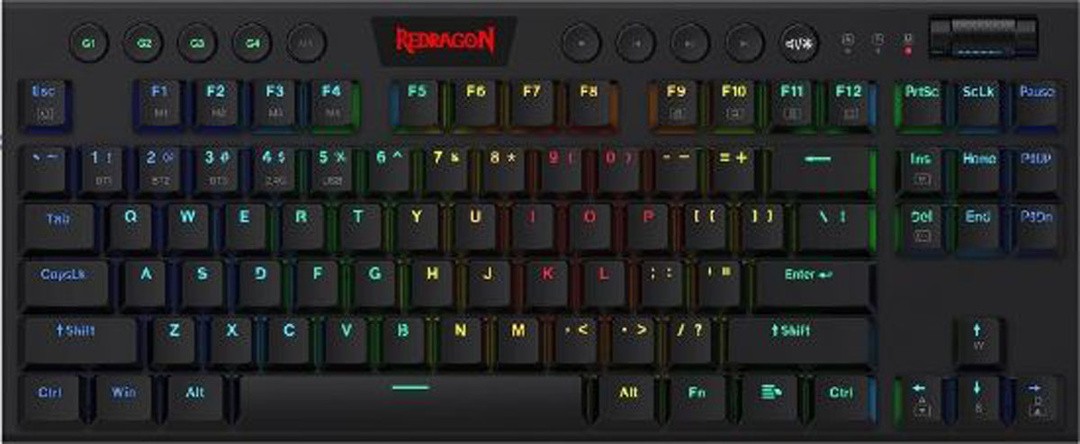 GAMING TIPKOVNICA REDRAGON HORUS TKL K621 RGB ŽIČNA/BREZŽIČNA, MEHANSKA