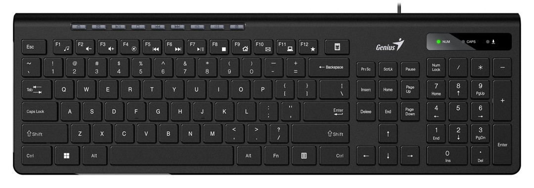 TIPKOVNICA GENIUS SLIMSTAR 230II USB
