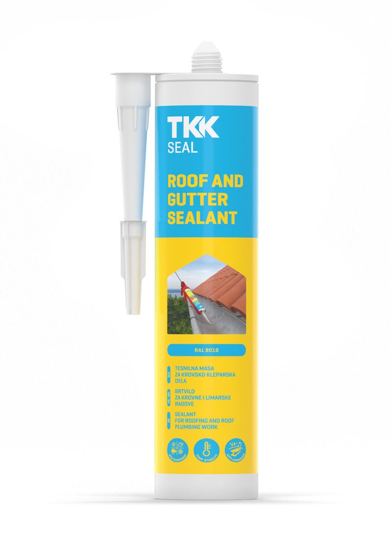 ELASTIČNA SILIKONSKA TESNILNA MASA ZA KROVSKO KLEPARSKA DELA 300 ML TRANSPARENTNA.