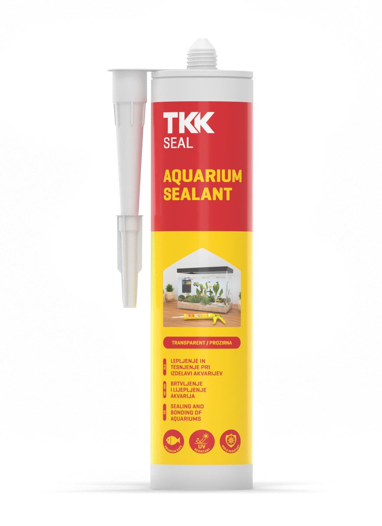 TRAJNOELASTIČNA MASA ZA LEPLJENJE IN TESNJENJE PRI IZDELAVI AKVARIJEV 300 ML TRANSPARENTNA.