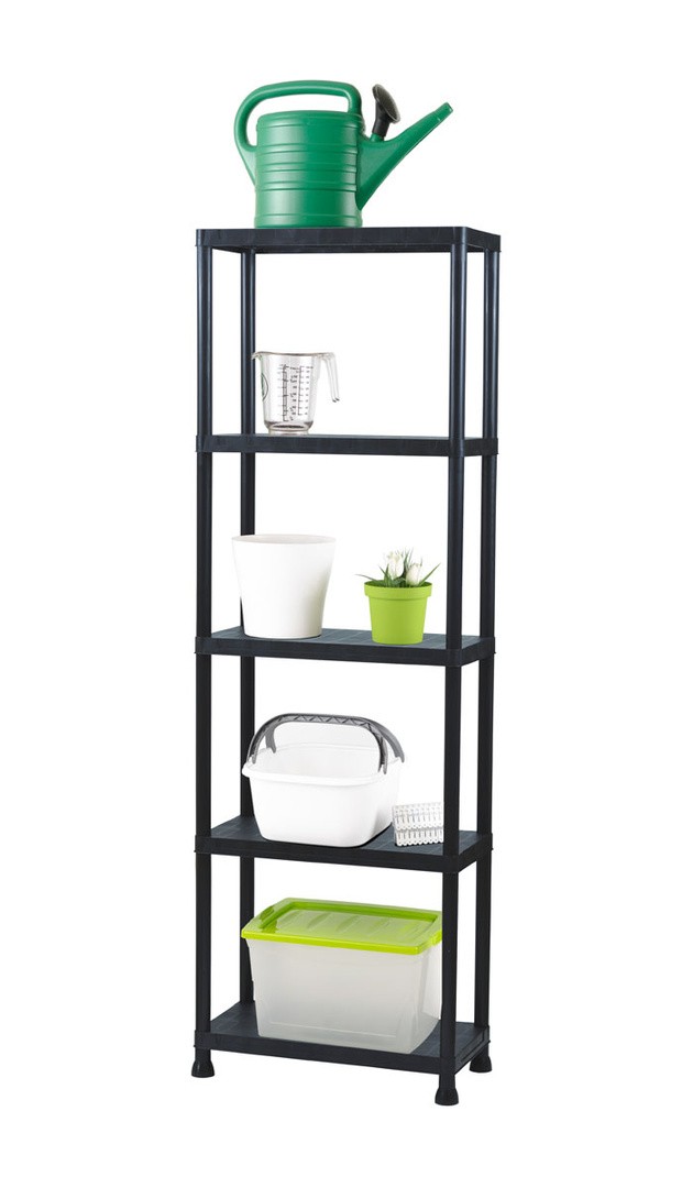 PVC REGAL PRACTIC 181X60X30 CM 5P/20KG ČRN