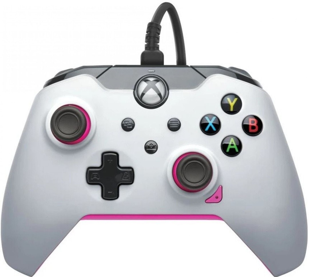 IGRALNI PLOŠČEK PDP XBOX BEL - FUSE ROZA ŽIČNI