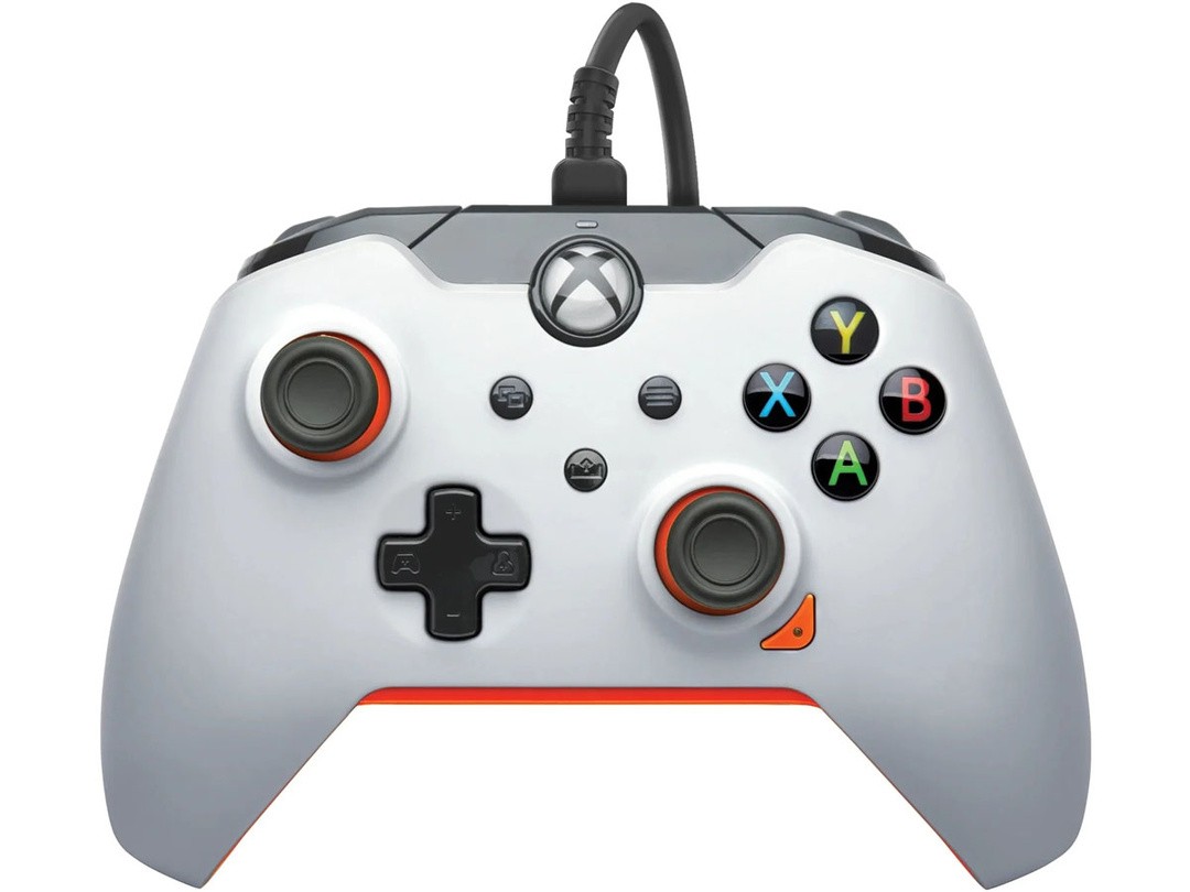 IGRALNI PLOŠČEK PDP XBOX BEL - ATOMIC ORANŽEN ŽIČNI
