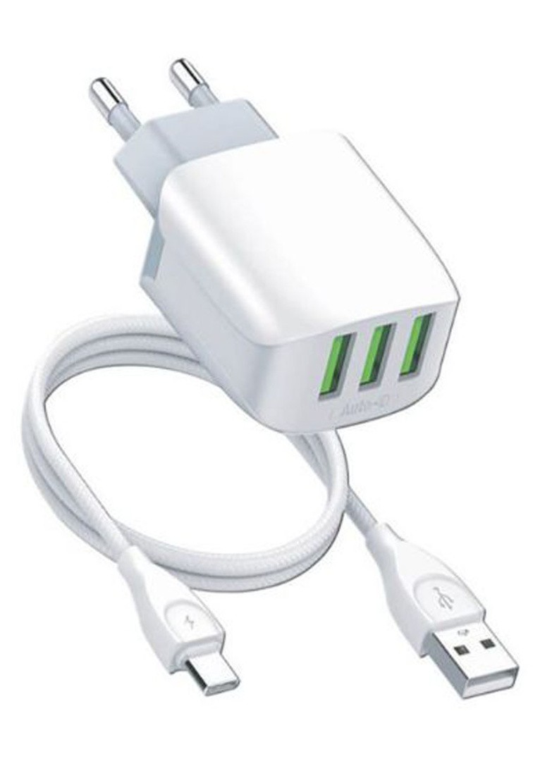 USB KABEL MOYE VOLTAIC 3 PORTS 5V/3.4A 17W / USB C - BEL