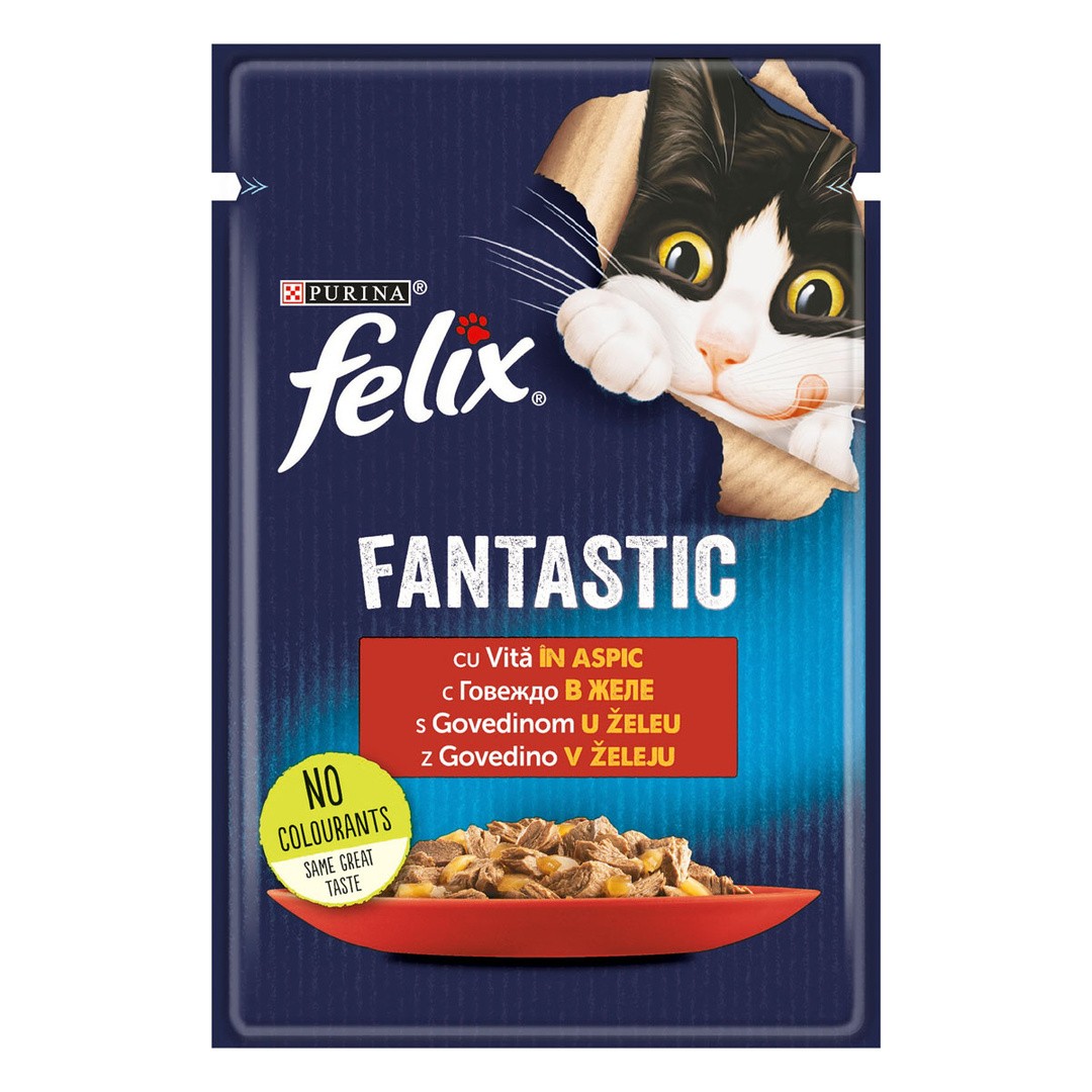 MOKRA HRANA ZA MAČKA FELIX GOVEDINA 85G