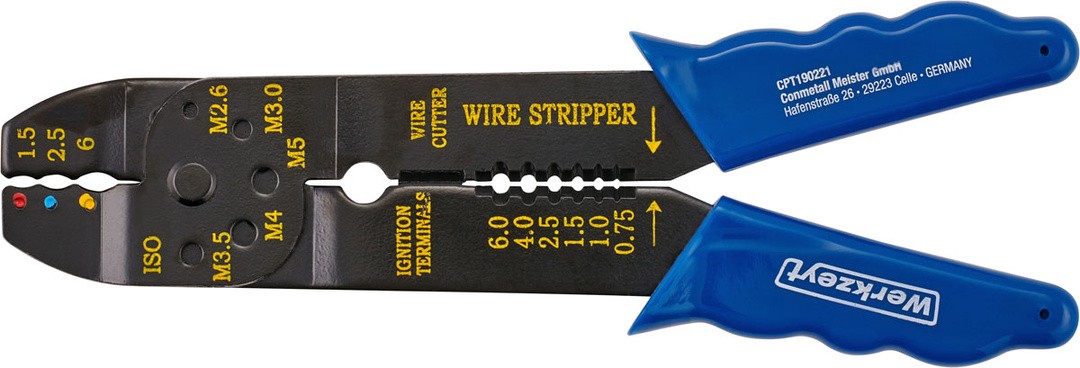 KLEŠČE ZA PRIKLJUČKE CONMETALL 1.5-6 MM PVC ROČAJ