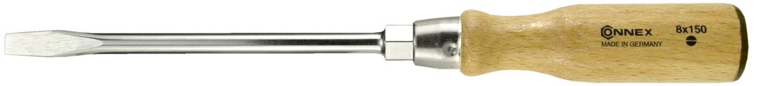 PLOŠČATI IZVIJAČ CONMETALL 8.0 X 150 MM LESENI ROČAJ