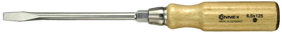 PLOŠČATI IZVIJAČ CONMETALL 3.5 X 75 MM LESENI ROČAJ
