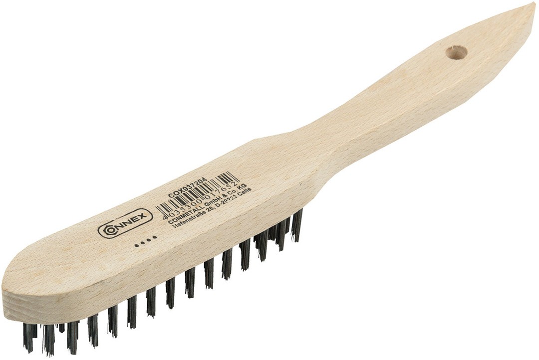 ROČNA ŽIČNA ŠČETKA CONMETALL 4 VRSTNA ŽICA 0.35 MM