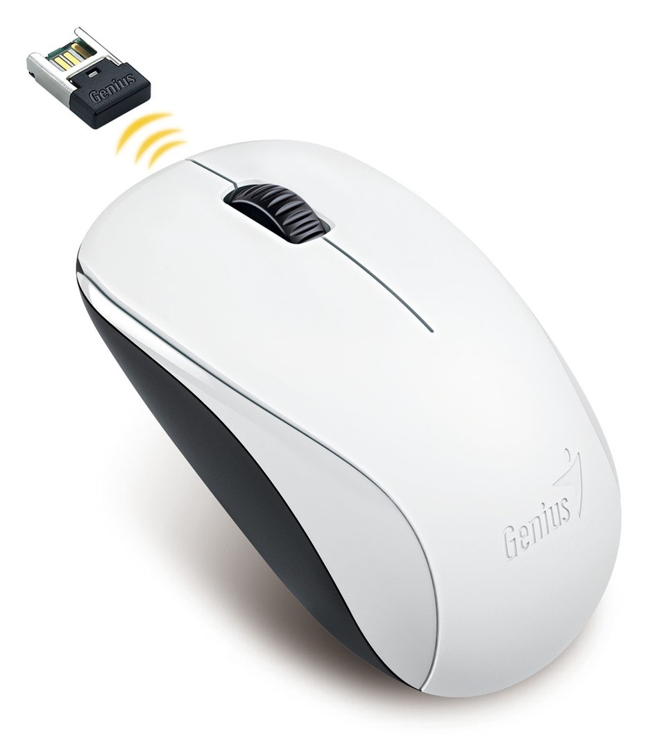 MIŠKA/KAZALNIK GENIUS NX-7000 WL BELA