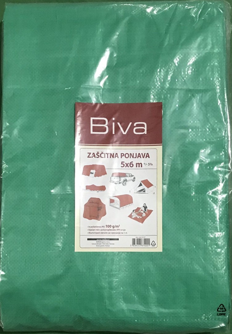 ZAŠČITNA PONJAVA BIVA ZAŠČITNA PONJAVA 5 X 6 M 100G/M2