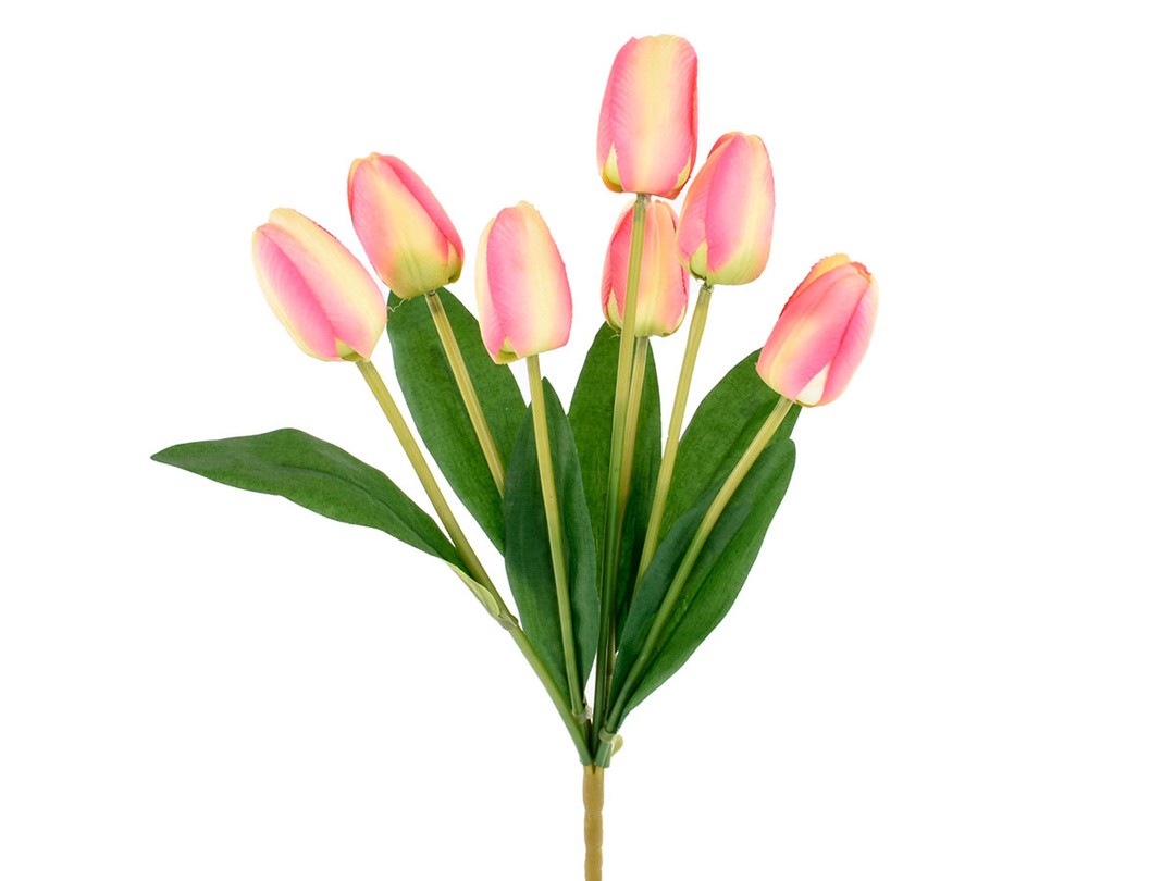 UMETNO CVETJE TULIPAN ŠOPEK X7 ROZA