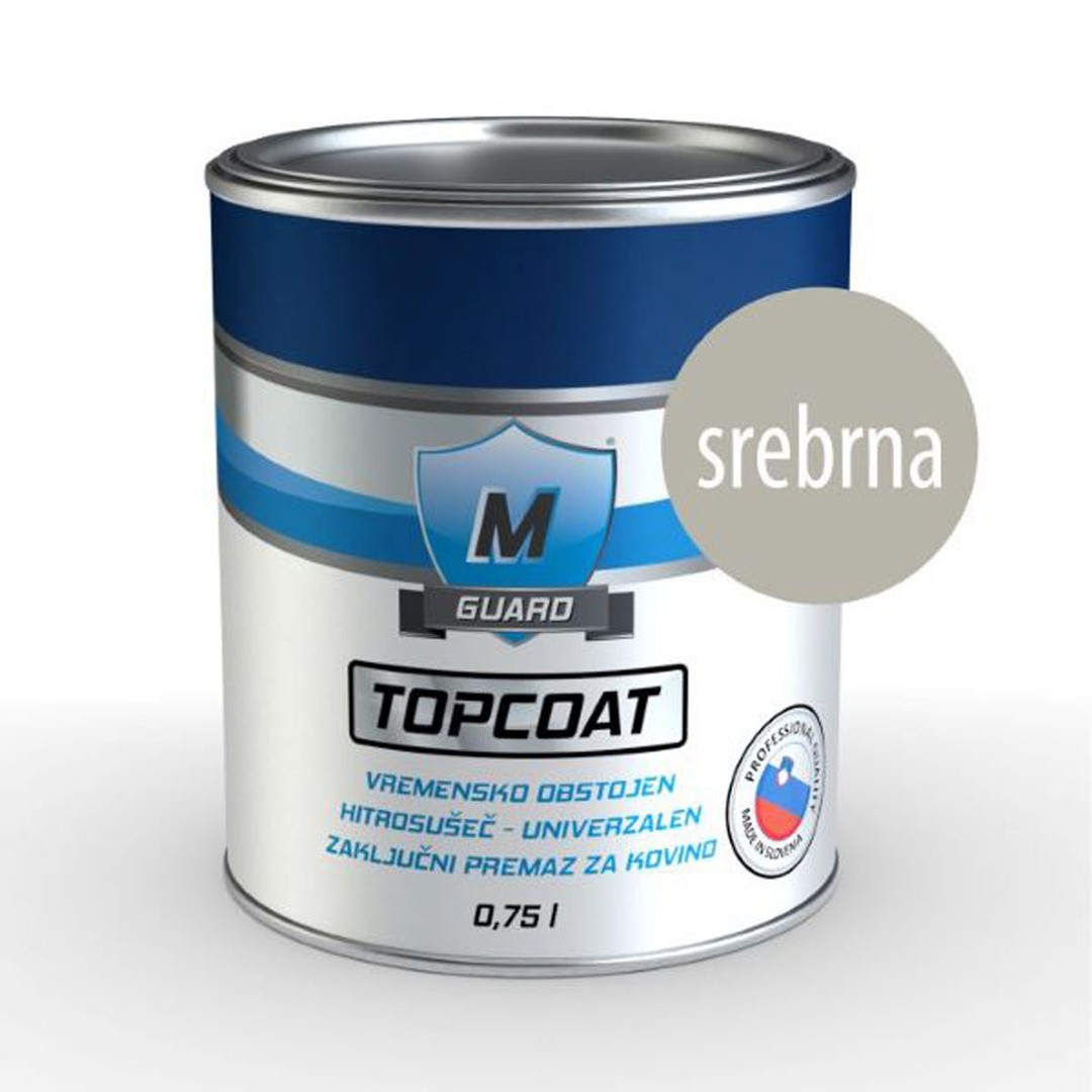 M-GUARD TOPCOAT RAL 9006 SREBRNI SIJAJNI 0,75L