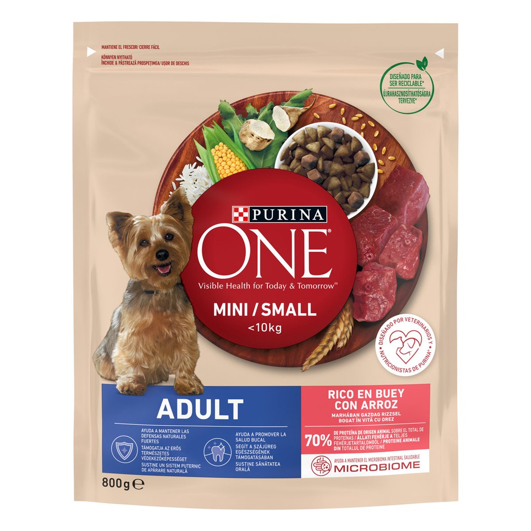 ONE MINI BRIKETI PES ADULT, GOV. IN RIŽ 800G