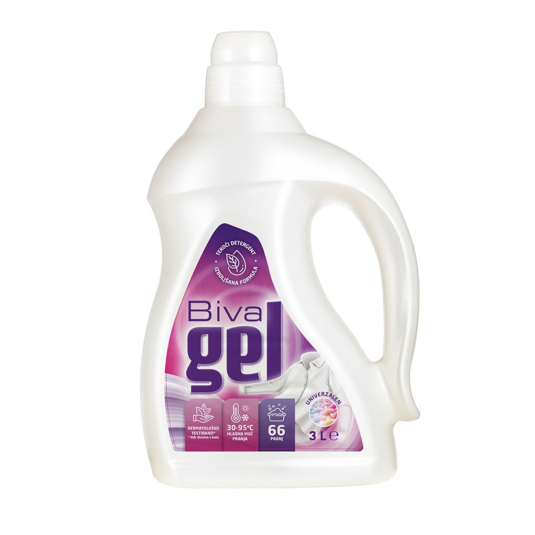DETERGENT ZA PRANJE BIVA BIVA POWER GEL UNIVERZAL 3 L