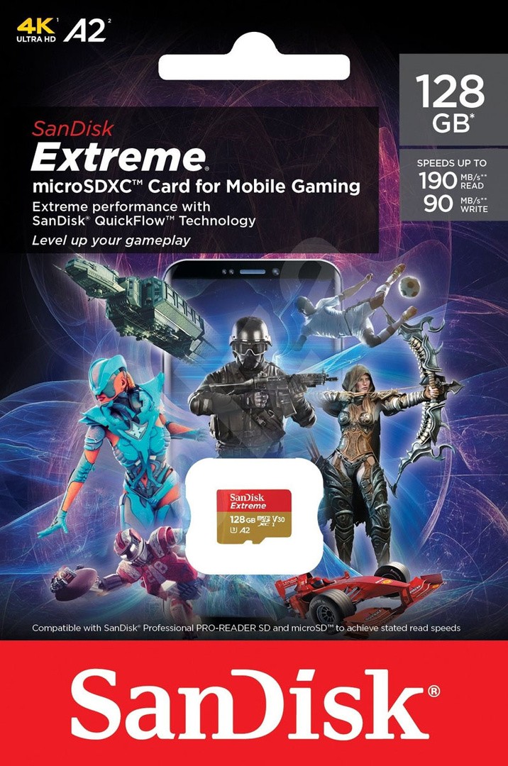 POMNILNIŠKA KARTICA SANDISK SAN EXTR GAMING 128GB
