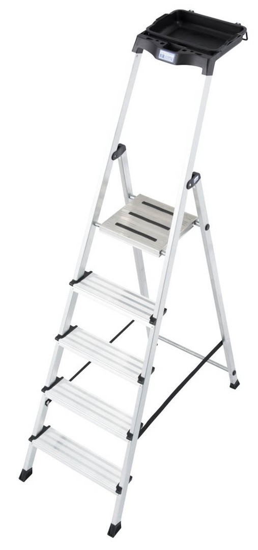 PROSTOSTOJEČA LESTEV KRAUSE MONTO MULTIGRIP 1X5 STOPNIC 1.4M DELOVNA VIŠINA 3.05M
