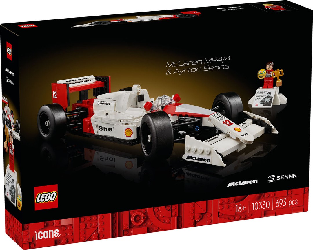 LEGO' ICONS 10330 MCLAREN MP4/4 IN AYRTON SENNA