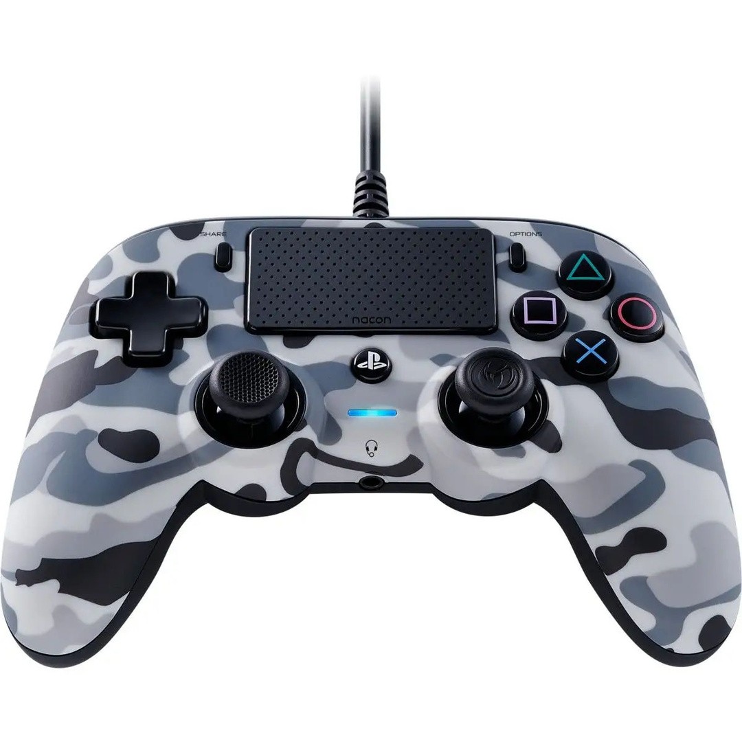 IGRALNI PLOŠČEK NACON COMPACT PS4 ŽIČNI KAMUFLAŽNO SIVE BARVE