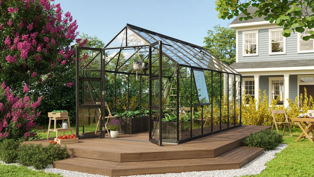 STEKLEN RASTLINJAK VITAVIA OLYMP 11500 ESG 3 MM ČRNA 254X257X448