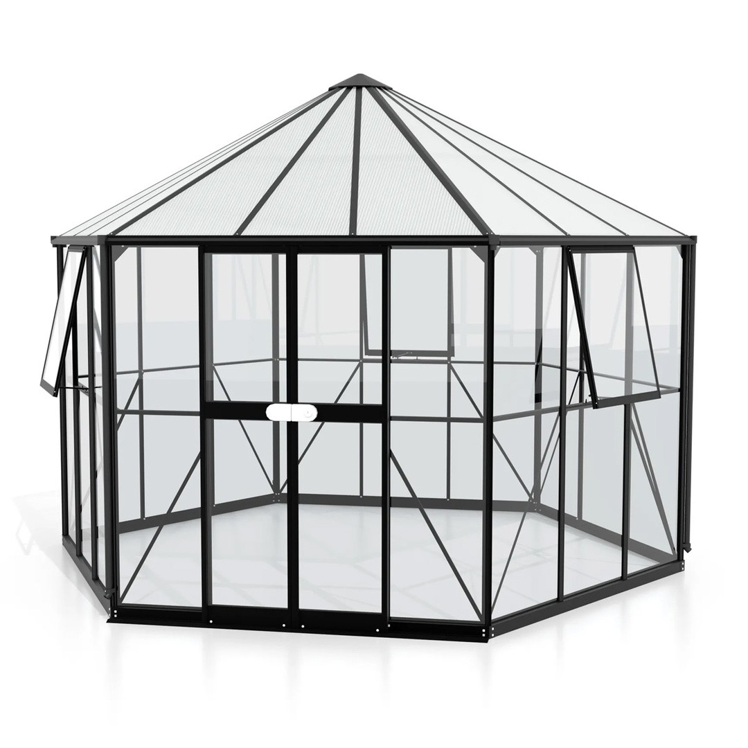 RASTLINJAK, STEKLO-V.PLOŠ VITAVIA GALAXY 9000 ESG/HKP ČRNA 284X336X383