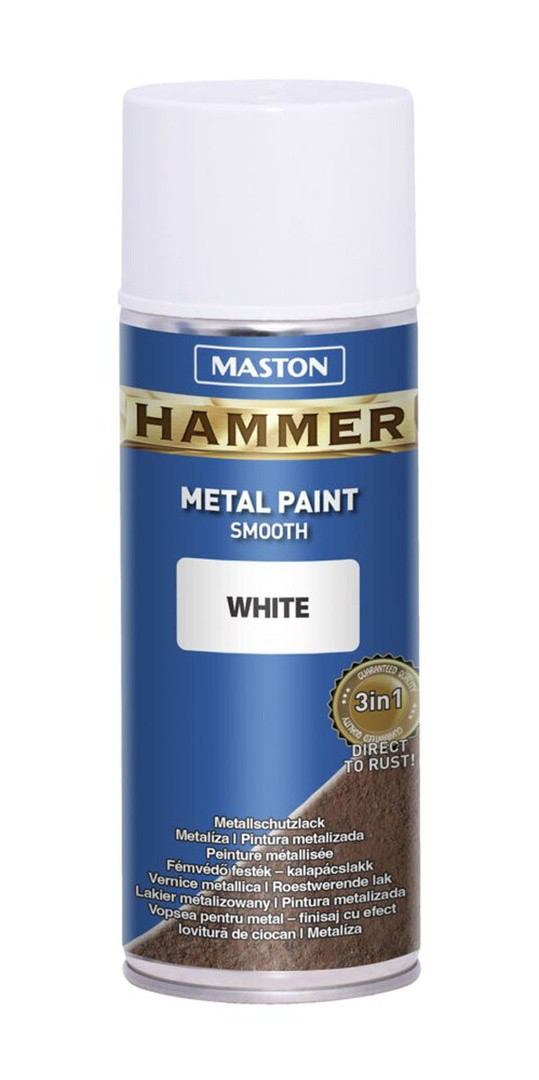 MASTON BARVNI SPREJ HAMMER GLADEK EFEKT BELI 400ML