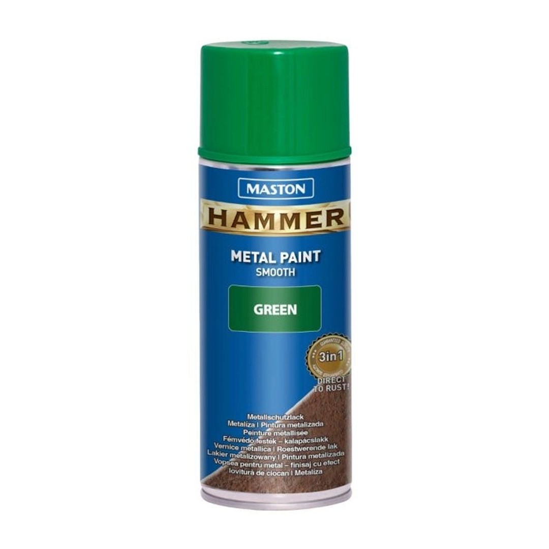 MASTON BARVNI SPREJ HAMMER GLADEK EFEKT ZELENI 400ML