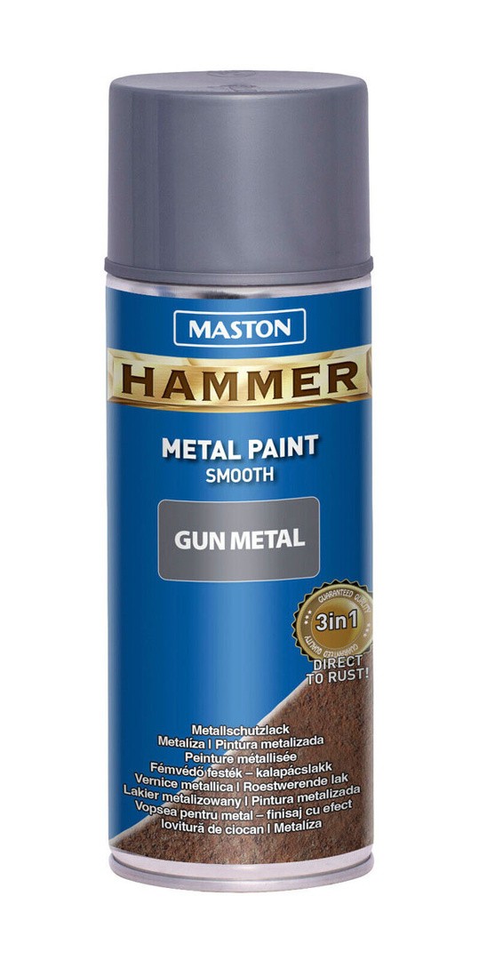 MASTON BARVNI SPREJ HAMMER GLADEK EFEKT KOVINSKO SIVI 400ML
