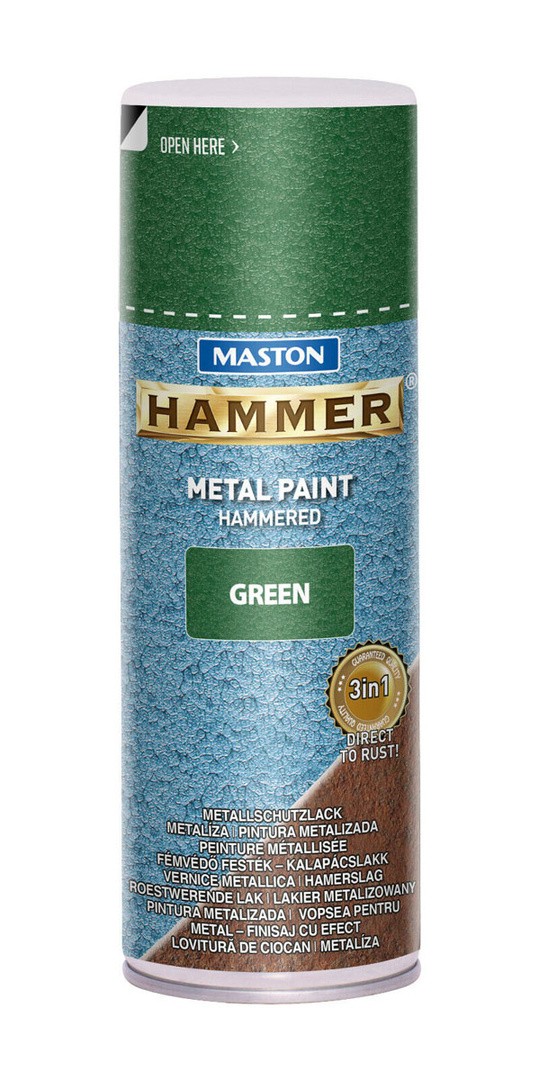 MASTON BARVNI SPREJ HAMMER KOVAN EFEKT ZELENI 400ML