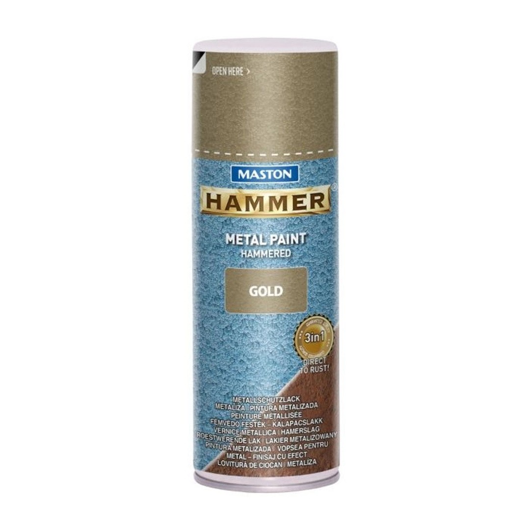 MASTON BARVNI SPREJ HAMMER KOVAN EFEKT ZLATI 400ML