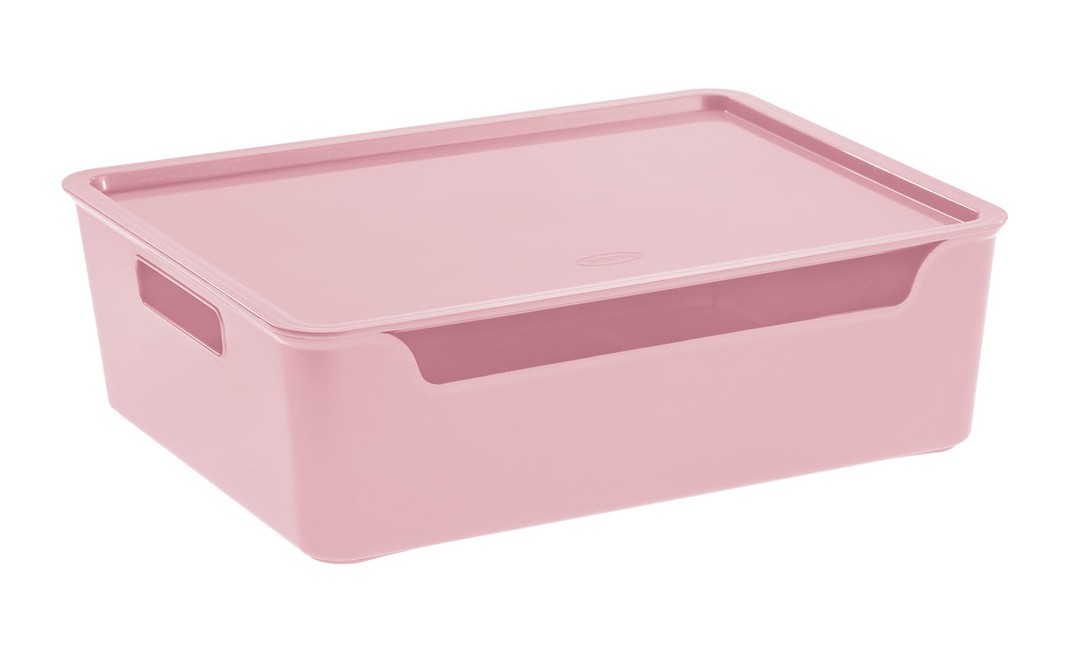ŠKATLA/ZABOJ BELLA 36X2/8X11 CM(XXL), S POKROVOM, ROZA