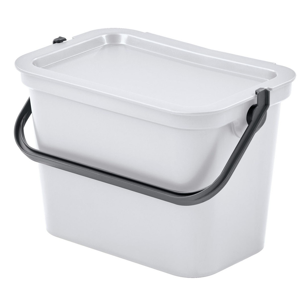 KOŠ ZA SMETI MODA Z ROČAJEM, 5 L AQ9 BELA
