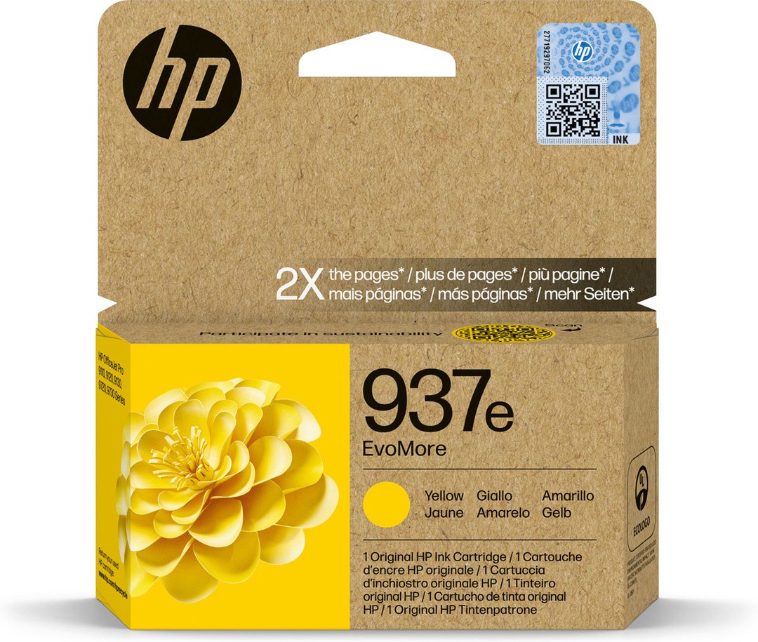KARTUŠA/TONER HP B-Y 937E EVOMORE YELLOW