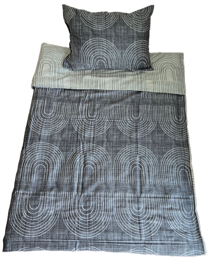POSTELJNINA LIVING COTTON PIETRO ICE140X200, 50X70 SATIN, Z ZADRGO